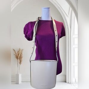 CHARLES KEITH Elegant Cream Shoulder Bag